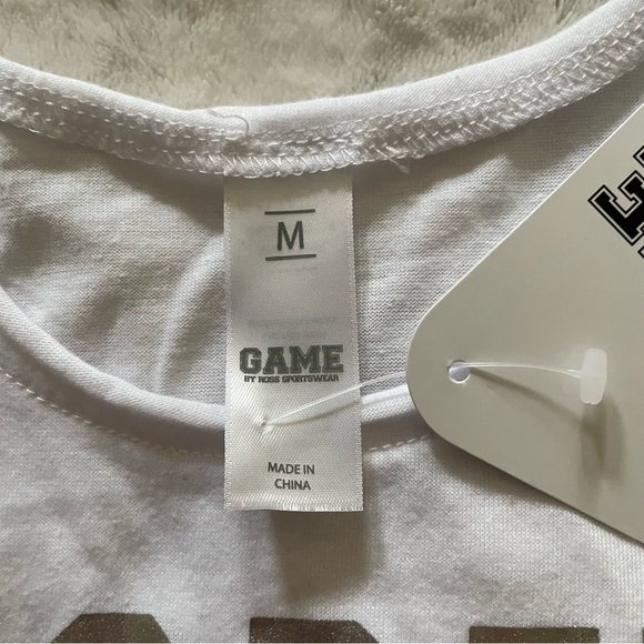 NWT Michigan State Spartans Go Green Go White White Raw Hem Crop Tank Top Medium - Picture 7 of 10